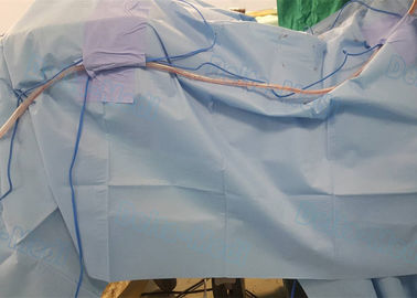 ศัลยกรรมกระดูกสันหลัง Disposable Surgical Drapes พร้อมกระเป๋าเก็บของเหลวและฟิล์ม