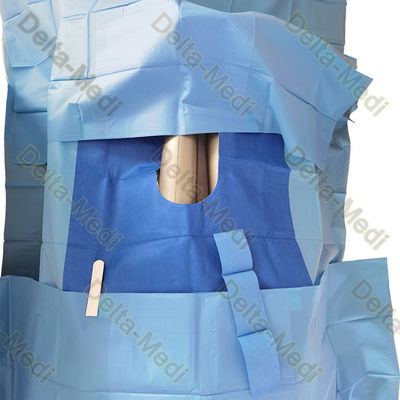 SMS Sterile Reinforced Orthopedic Drape U Drape พร้อมชุดผ่าตัดทิ้งแบบแยกส่วน