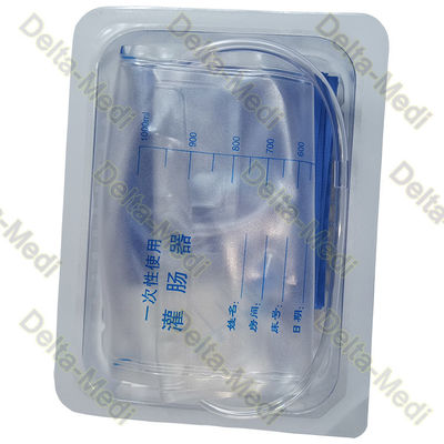 ชุดผ่าตัดทิ้งทางการแพทย์ปลอดเชื้อ PVC Enema Washing Bag Kit