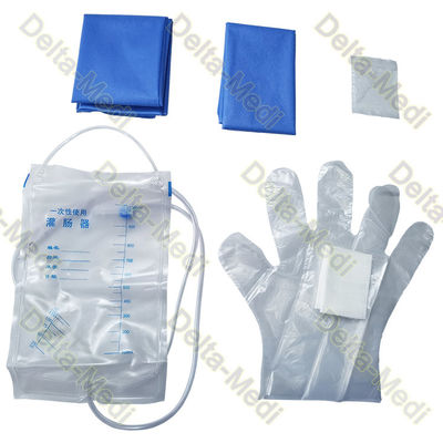ชุดผ่าตัดทิ้งทางการแพทย์ปลอดเชื้อ PVC Enema Washing Bag Kit