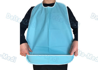 CPE ผ้าอ้อมเด็กทันตกรรมแบบใช้แล้วทิ้งพร้อม Velcro Blue Color 45 X 48cm