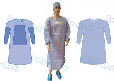 AAMI ระดับ 4 Disposable Doctor Gowns, ผ้าเช็ดตัวสำหรับโรงหนังแบบใช้แล้วทิ้งมี 4 เข็มขัดเอว