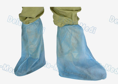 PP Polypropylene รองเท้าทิ้งครอบคลุมป้องกันฝุ่นเหนือข้อเท้าถึงเข่า