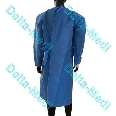 AAMI SMS Neck Tie On Disposable Sepaation Gowns Fluid Resistant